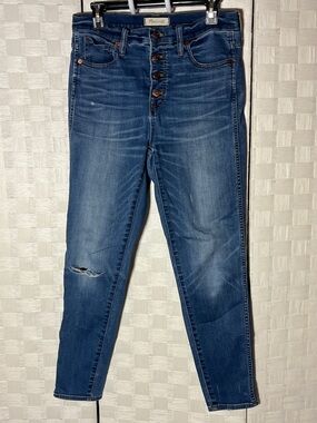 Madewell Dark Blue High-Rise Skinny Jeans Size 29